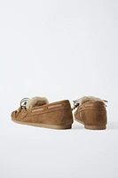 MOCASSINS EN CUIR VELOURS ÉDITION LIMITÉE