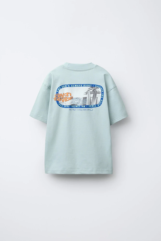 RAISED TEXT T-SHIRT
