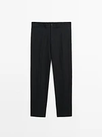 100% linen trousers