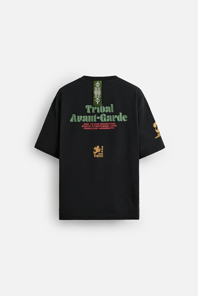 WASHED PRINT T-SHIRT