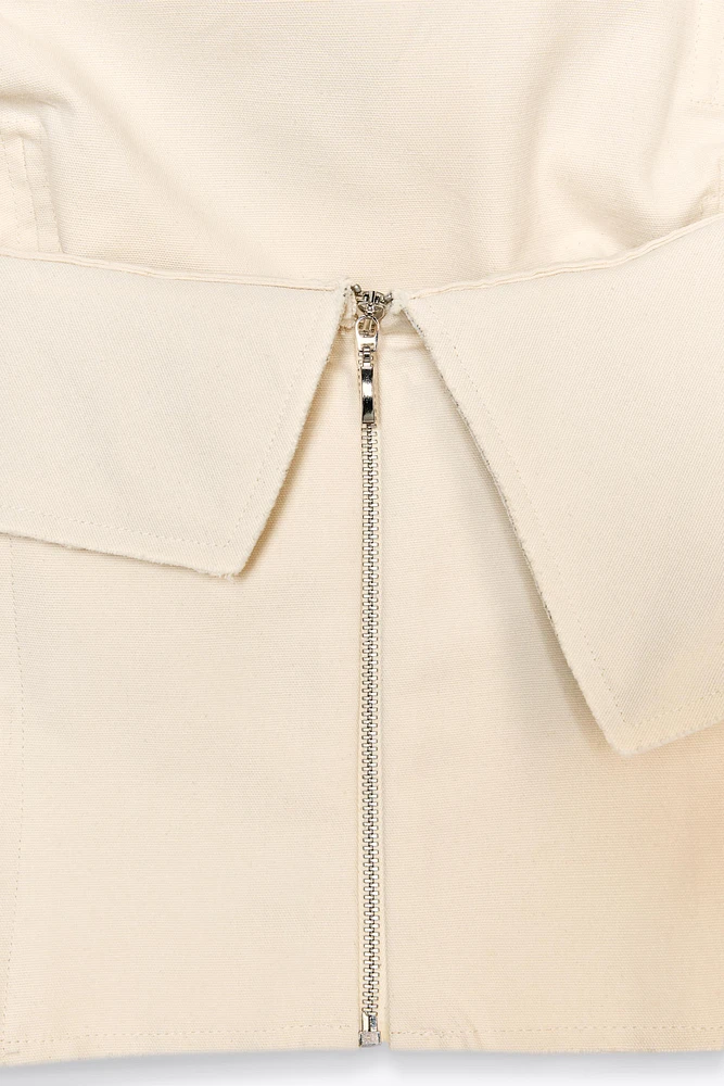 ZW COLLECTION STRAPLESS RUFFLED TOP