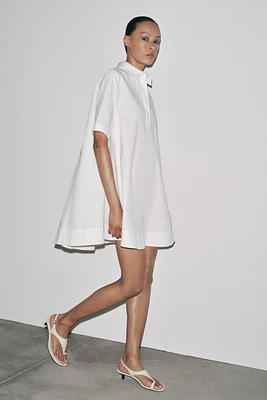 ROBE COURTE EN POPELINE ZW COLLECTION
