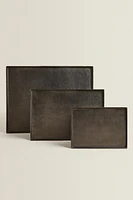 PLATEAU DÉCORATIF RECTANGULAIRE MÉTAL