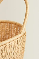 CHILDREN'S RATTAN CART BASKET