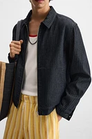 HERRINGBONE DENIM JACKET