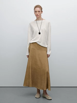100% linen fine knit sweater