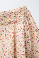 JUPE-CULOTTE À FLEURS