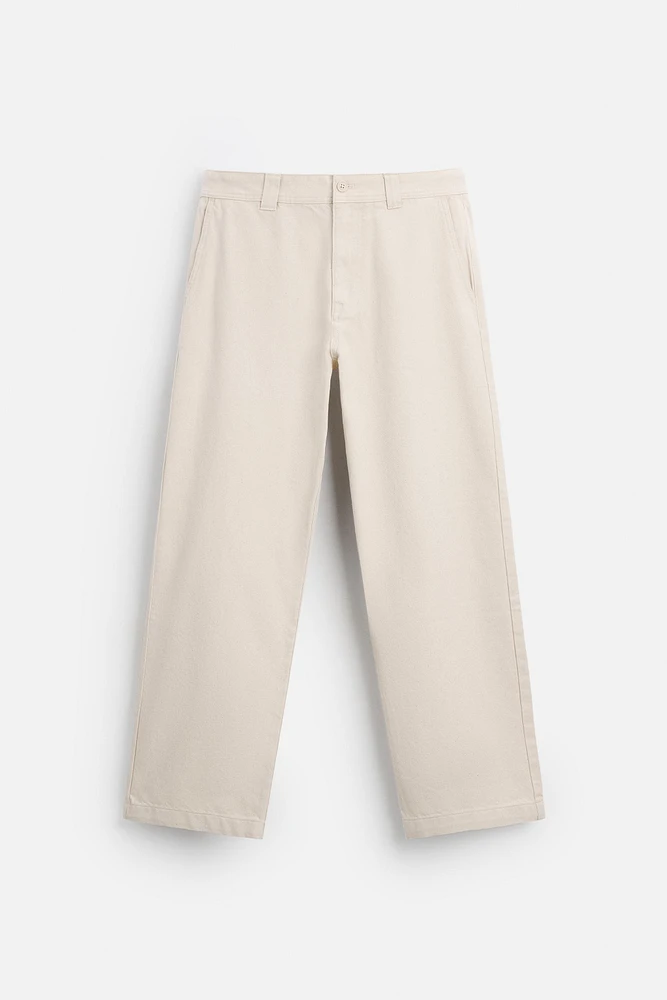 PANTALON STRAIGHT FIT TWILL