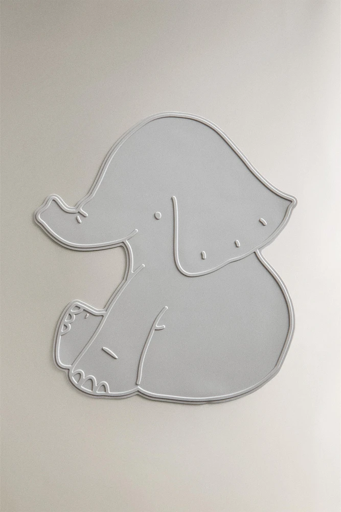 CHILDREN'S SILICONE ELEPHANT PLACEMAT