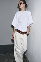 WASHED CAPE SLEEVE T-SHIRT