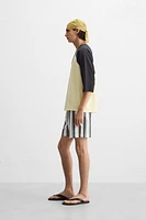 CONTRAST SLEEVE T-SHIRT