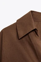 WIDE SLEEVE POPLIN SHIRT