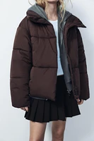 ANORAK REMBOURRÉ ET COURT IMPERMÉABLE COUPE VENT