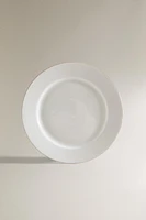 ASSIETTE PLATE PORCELAINE BONE CHINA BORD