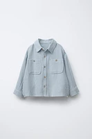 TEXTURED STRIPED SHIRT