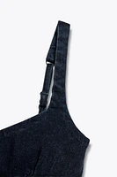 Z1975 STRAPPY DENIM MINI DRESS