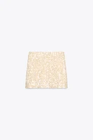 SEQUIN MINI SKIRT