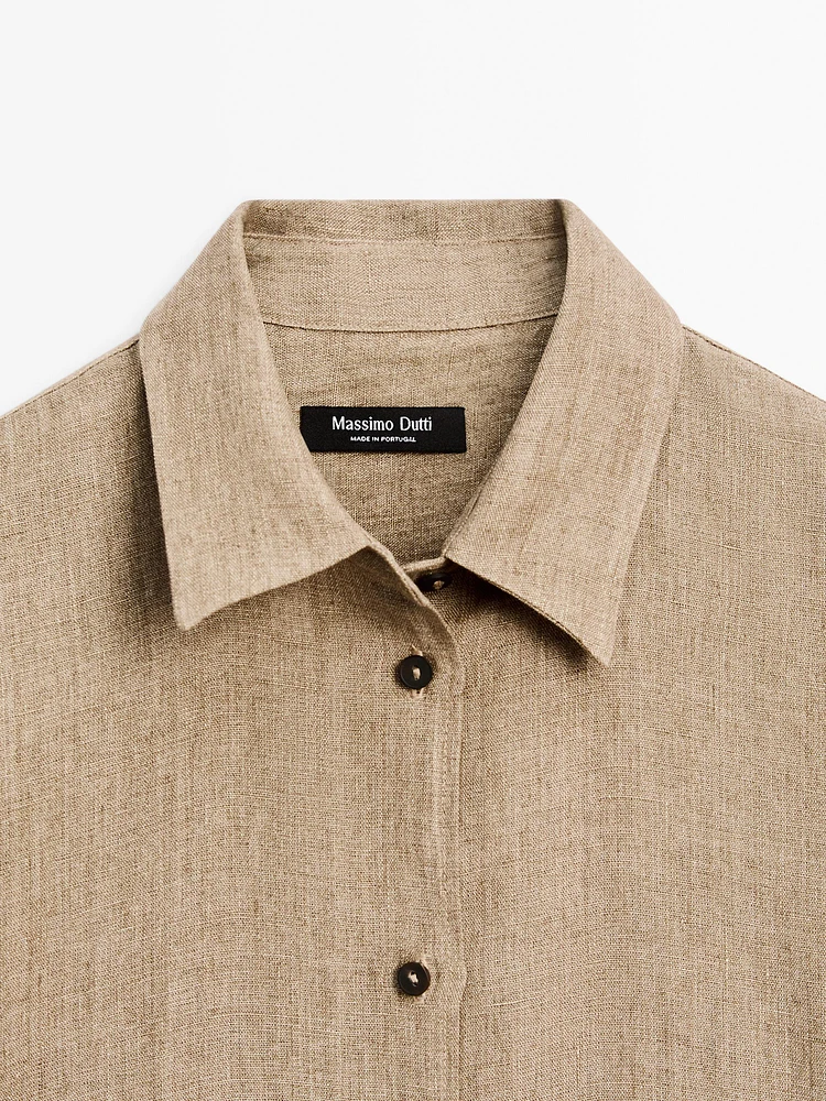 Chemisier chambray 100 % lin