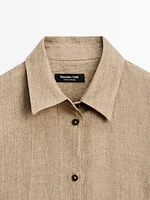Chemisier chambray 100 % lin