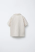 CHEMISE À RAYURES TEXTURÉE