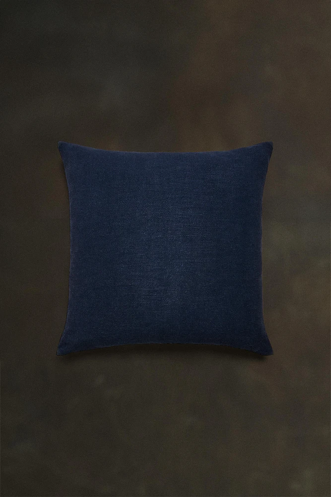 HOUSSE DE COUSSIN UNIE LIN