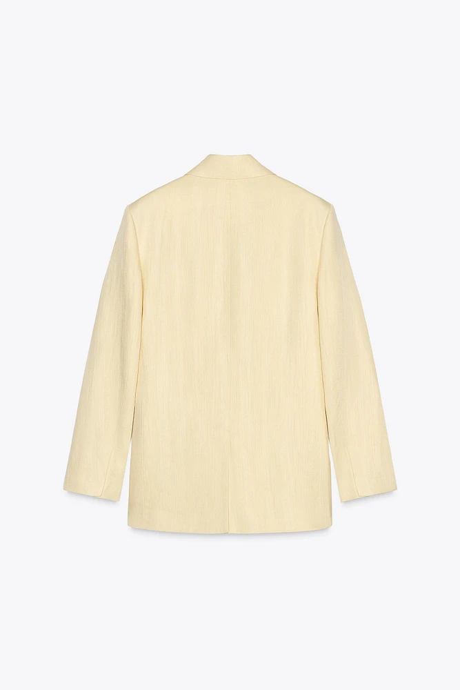MINIMAL LINEN BLAZER ZW COLLECTION