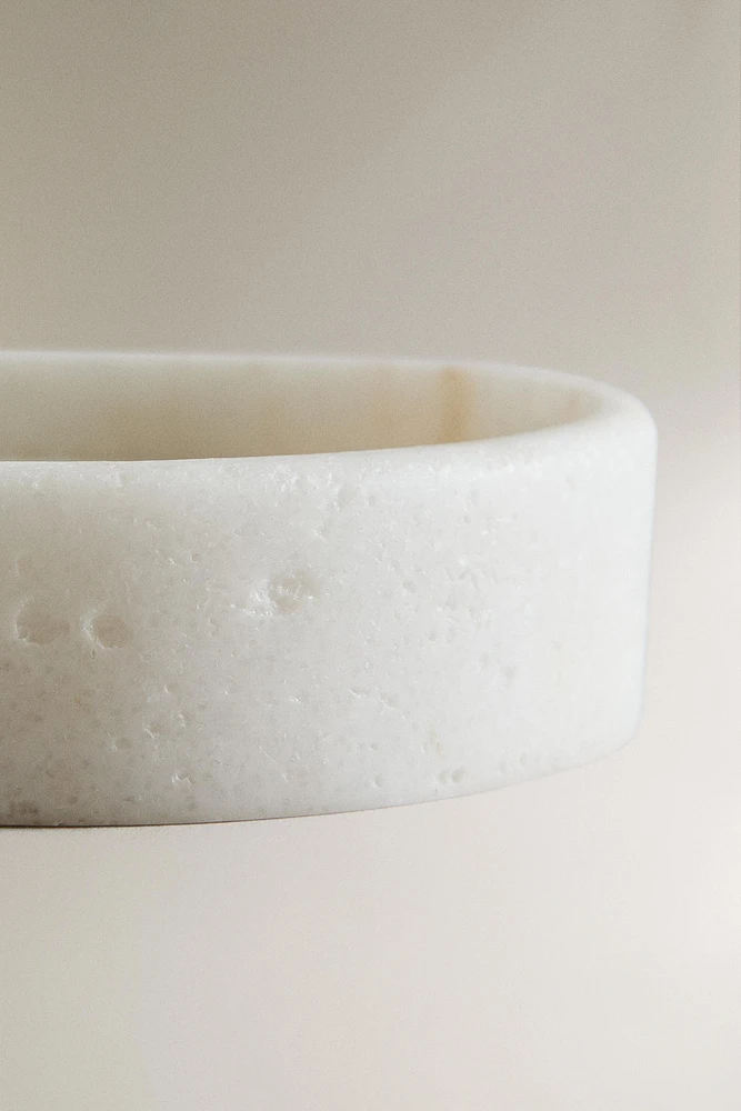 MARBLE-EFFECT BATHROOM SOAP DISH