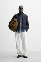 REGULAR FIT COTTON BLEND JACKET