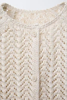 VESTE EN MAILLE TEXTURÉE