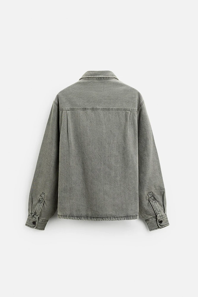 SURCHEMISE EN JEAN DÉLAVÉE