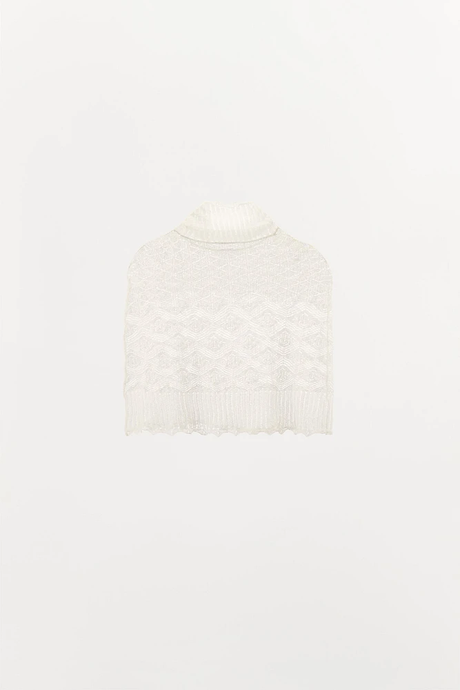KNIT CAPE