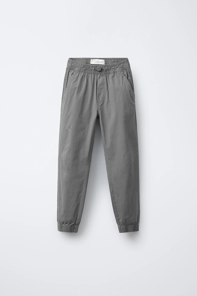 POPLIN JOGGER PANTS