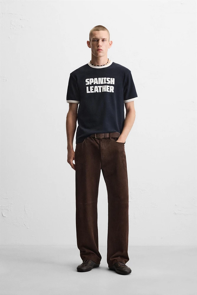 GUITARRICADELAFUENTE RIB TEXT T-SHIRT