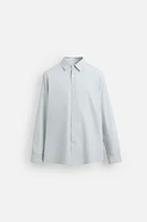 COTTON - LINEN STRIPED SHIRT
