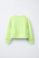 SWEAT À LISERÉS EN MODAL