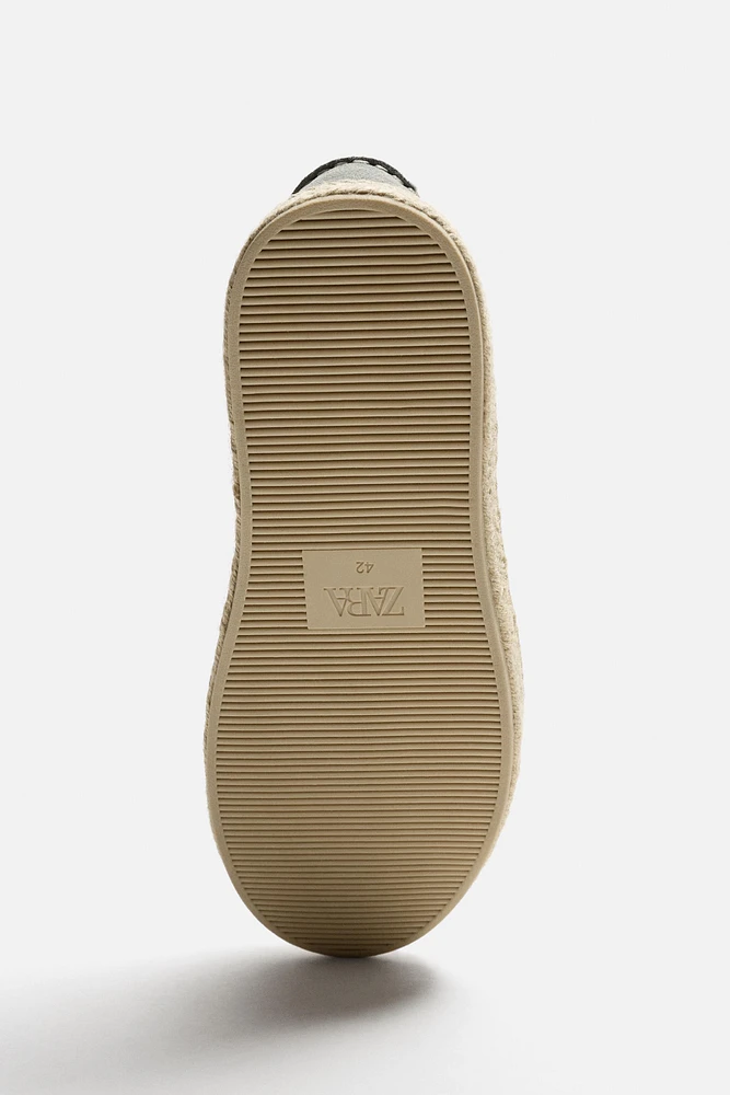 MOCASSINS CUIR JUTE