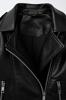 BLOUSON EN MATIÈRE SYNTHÉTIQUE