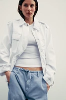 TIE-WAIST CHINO PANTS