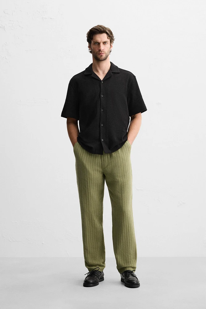 TEXTURED PANTS