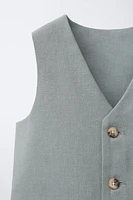 GILET DE COSTUME EN LIN