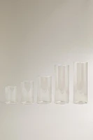 BOROSILICATE GLASS LANTERN VASE