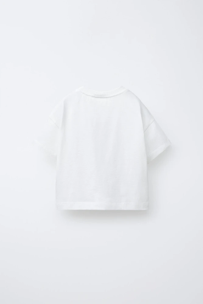 GINGHAM APPLIQUÉ T-SHIRT