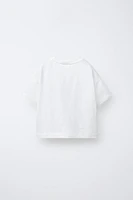 GINGHAM APPLIQUÉ T-SHIRT