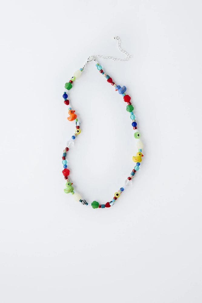 DUCKLING BEAD NECKLACE