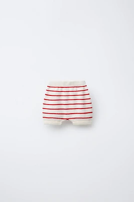 STRIPED KNIT BLOOMERS