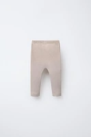 TWO-PACK OF PRINTED POINTELLE LEGGINGS