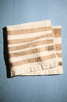 SET OF STRIPED LINEN NAPKINS