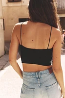 FLORAL ORGANZA TOP