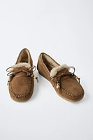 MOCASSINS EN CUIR VELOURS ÉDITION LIMITÉE