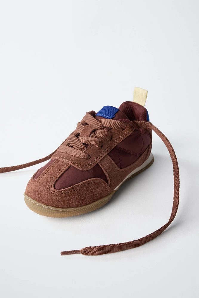 CONTRAST COMBINATION SNEAKERS